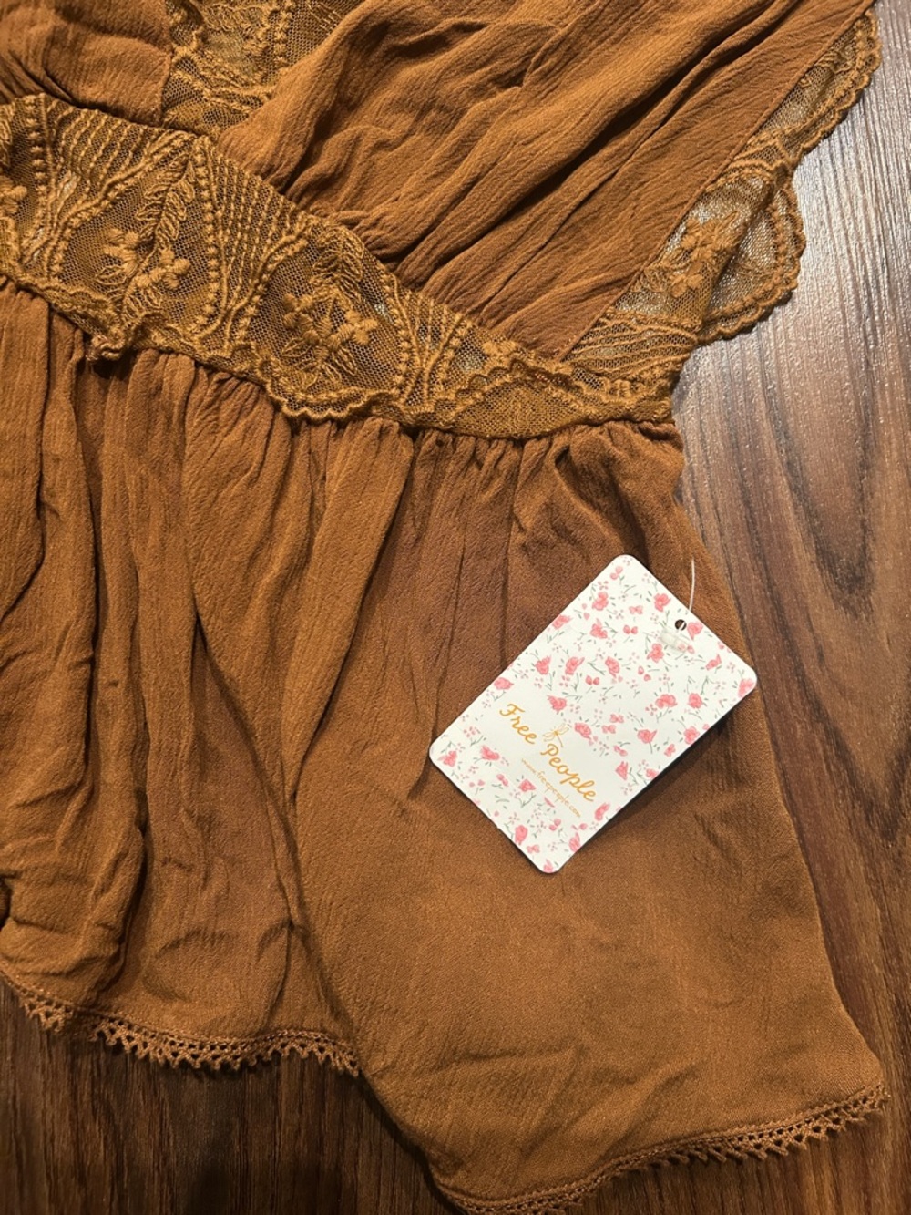 Free people Lace Trim Double Strap Tank - Picture 3 of 8